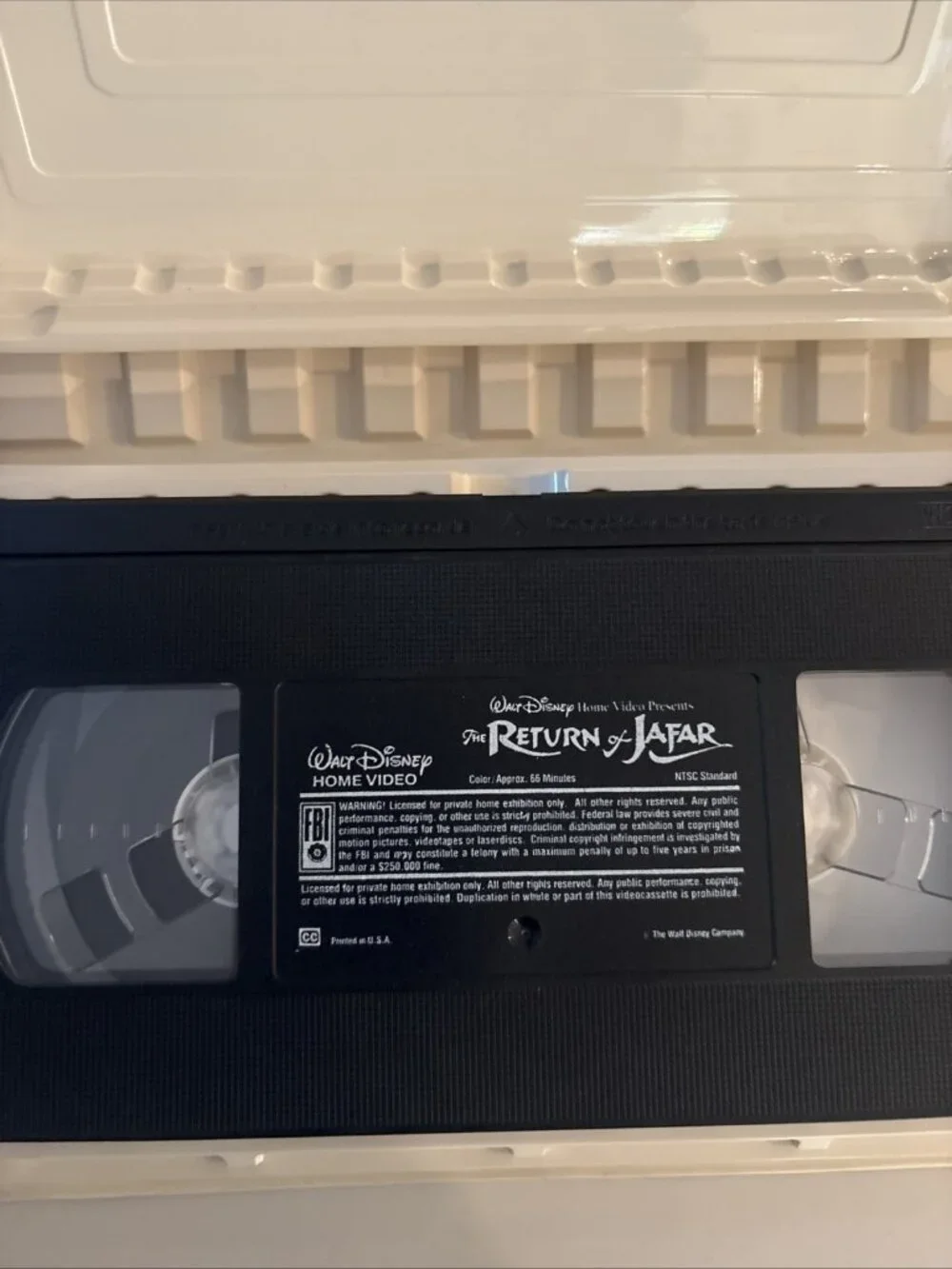 Walt Disney Home Video Presents The Return of Jafar VHS Clamshell Case 1994